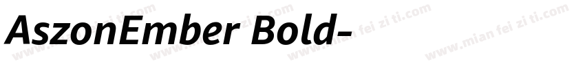 AszonEmber Bold字体转换